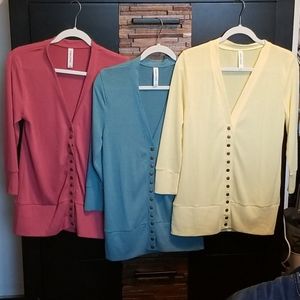 Snap Cardigan lot (3)